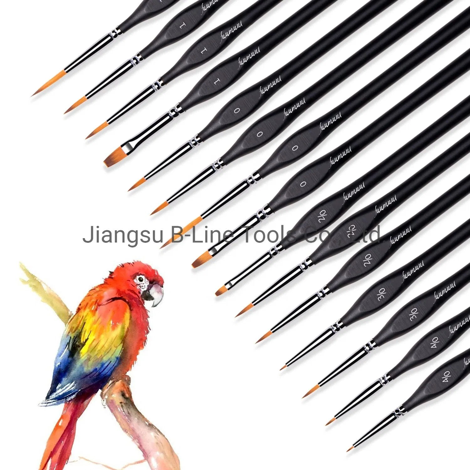 Высококачественный набор кистей художника из 15 шт. для акриловой акварельной гуаши