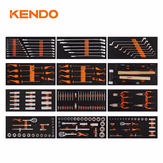 Kendo 179PC Набор инструментов для шкафа с 7 ящиками, идеальный подарок для любителей и любителей DIY